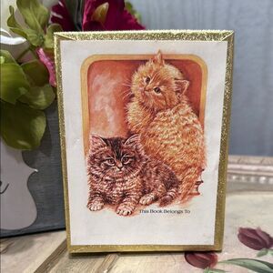 Vintage Antioch Publishing Company Cat Kitty Bookplates Made in USA